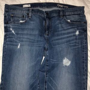 Gap Girlfriend Jeans Medium Wash